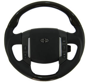 Range Rover Sport Steering Wheel - Dark Zebrano - Sport Grip - Napa Perforated Leather Preview